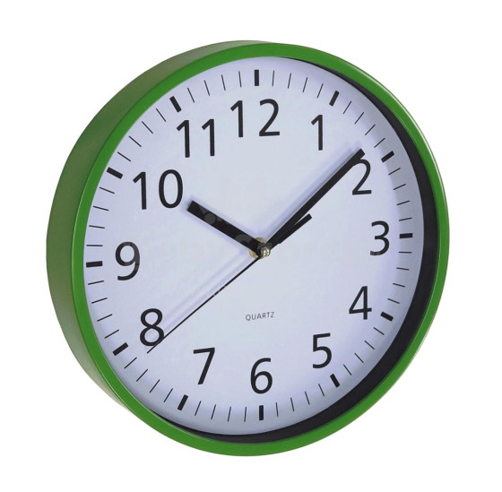 Wall clock Ø25,5cm green