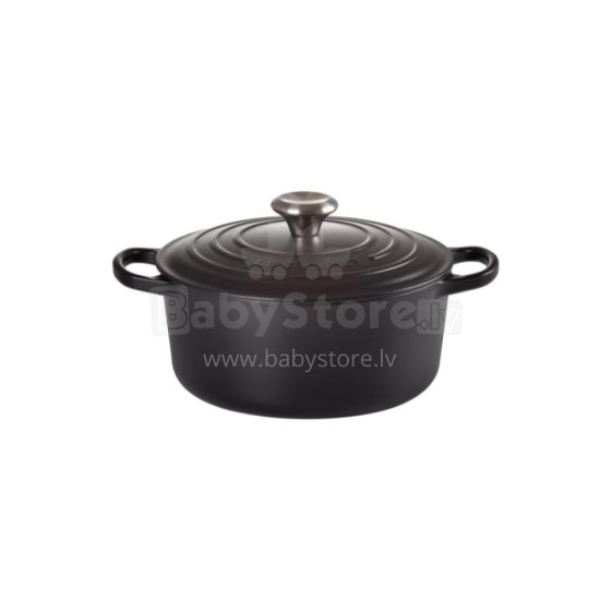 Le Creuset Čuguna katls apaļš Ø26cm / 5,3L matēts melns