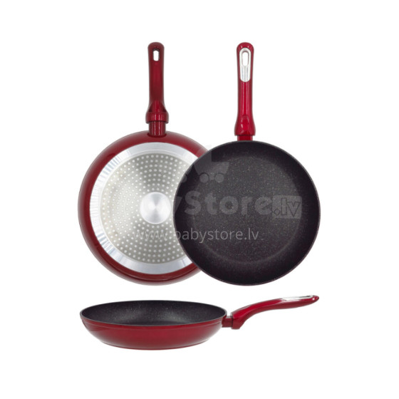 Cosmo frying pan Ø24cm induction red with guard