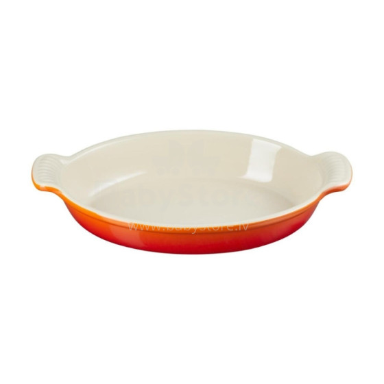 &quot;Le Creuset&quot; ovalus kepimo indas &quot;Heritage&quot; 28 cm / 1,6 l oranžinės spalvos