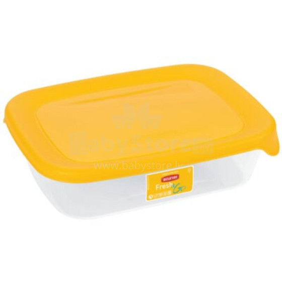 Food container rectangle 5L Fresh&amp;Go yellow