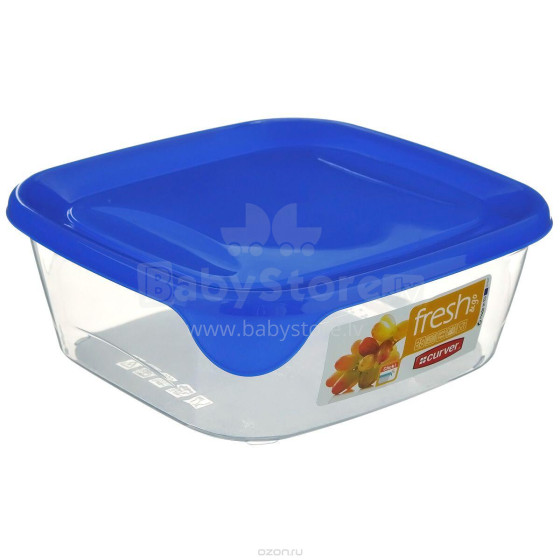 Food container square 0,25L Fresh&amp;Go blue