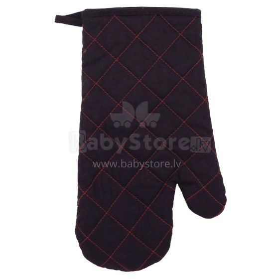 Heat resistant glove XL 18x30cm black/red