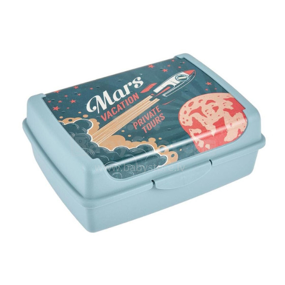 Food storage container click-box midi 1L Carla &quot;Space tour&quot; 17x13x7cm blue