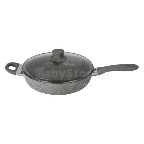 Deep frying pan with Murano lid Ø28cm/4,5mm