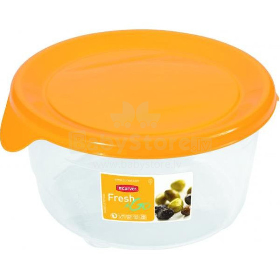 Food container round 0,5L Fresh&amp;Go yellow