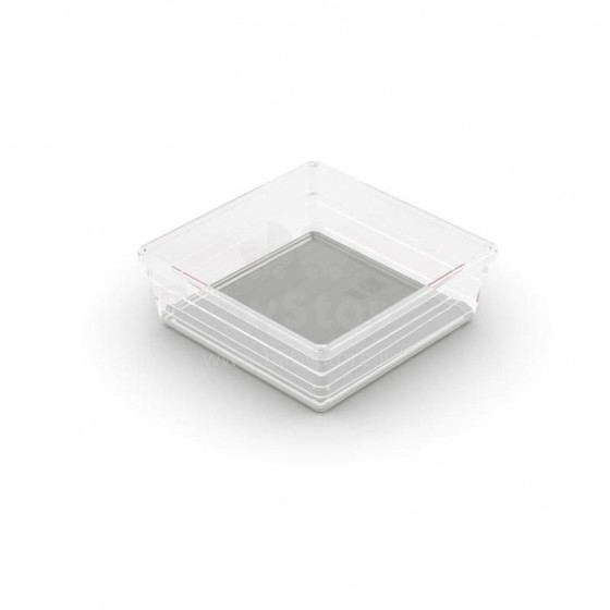 Box Sistemo Organizer 6 15 x 15 x 5 cm transparent/light grey