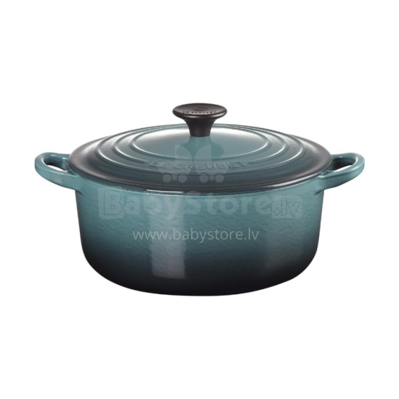 Le Creuset Čuguna katls apaļš Ø20cm / 2,4L zilganzaļš