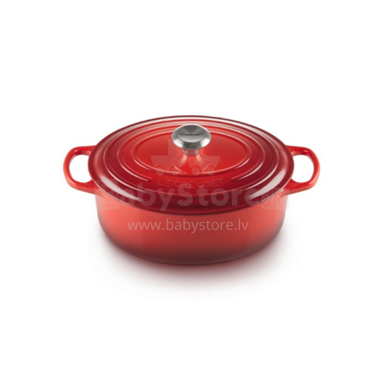 Le Creuset Кастрюля чугунная овальная 27см/4,1л красная