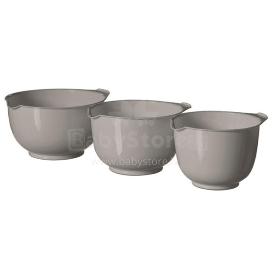 Mixing bowl set 3pcs 1,5+2+2,5L light grey