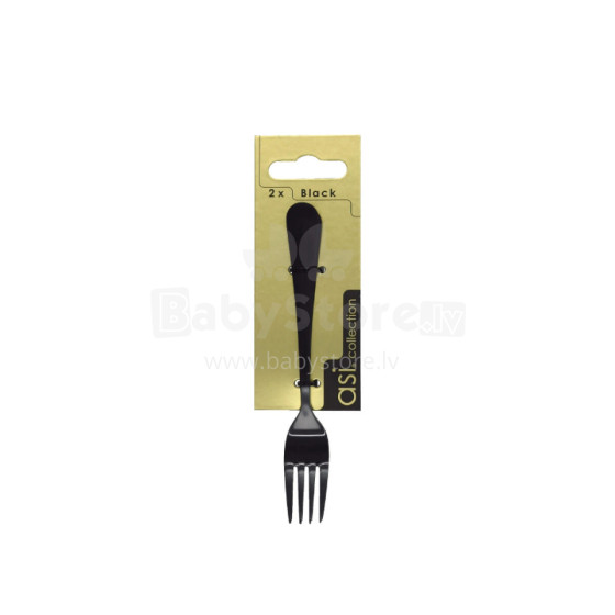 Cake forks 2pcs. Black 1,5mm