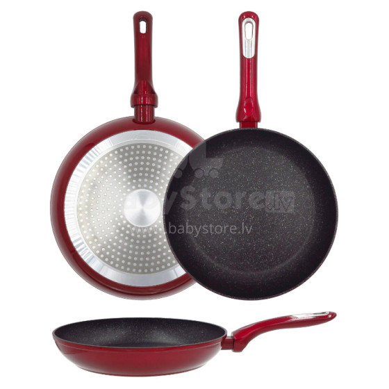 Cosmo frying pan Ø28cm induction red with guard