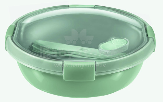 Food container Lunch round 1L Smart Eco To Go Ø20x7cm soft green 