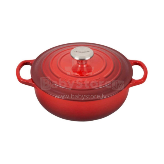 Le Creuset Кастрюля чугунная круглая Ø24см / 3,4л красная