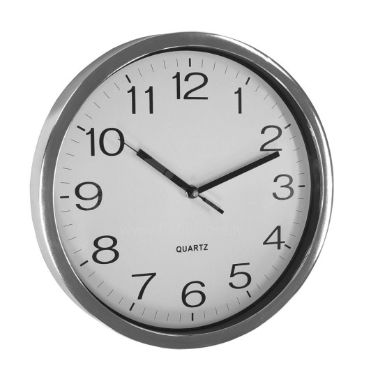 Wall clock Ø31cm silver/chrome