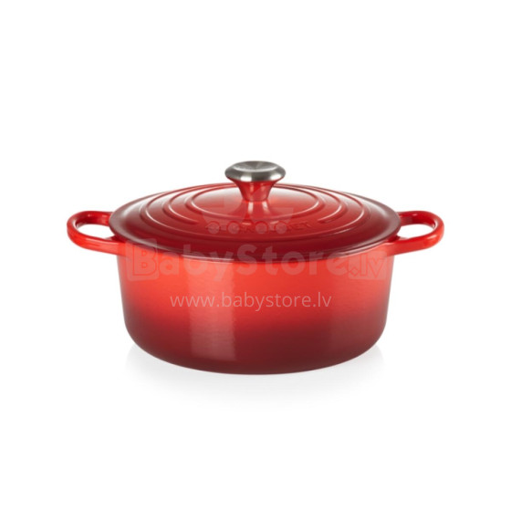 Le Creuset Чугунная кастрюля круглая Ø26см / 5,3л красная