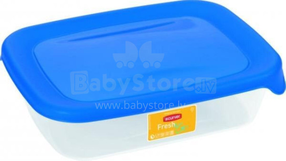 Food container rectangle 0,5L Fresh&amp;Go blue