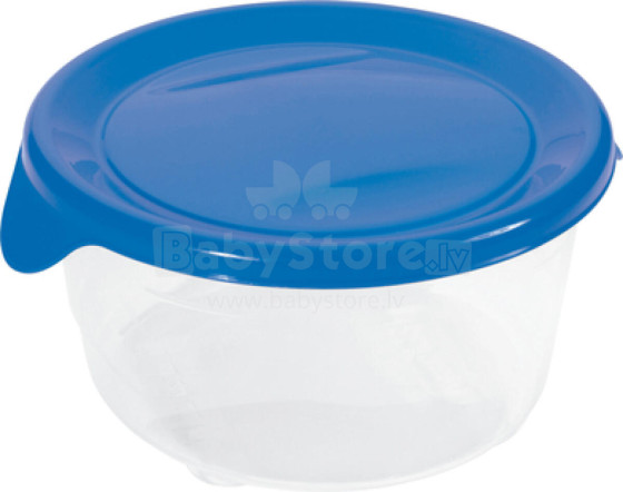 Food container round 0,5L Fresh&amp;Go blue