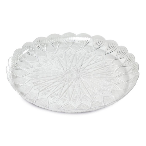 Plastic trays transparent set of 3 Easy Bake Ø27cm