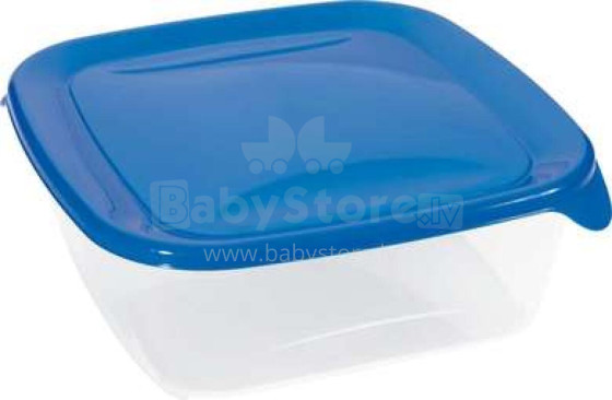 Food container square 0,8L Fresh&amp;Go blue