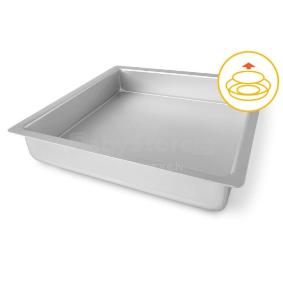 Cake tin square with removable bottom Professional 26x26x5cm 