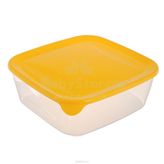 Food container square 1,7L Fresh&amp;Go yellow