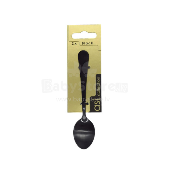 Teaspoons 2pcs. Black 1,5mm