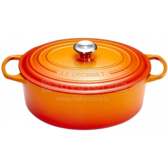 Le Creuset Ketaus puodas ovalus 31cm / 6,3L oranžinis 