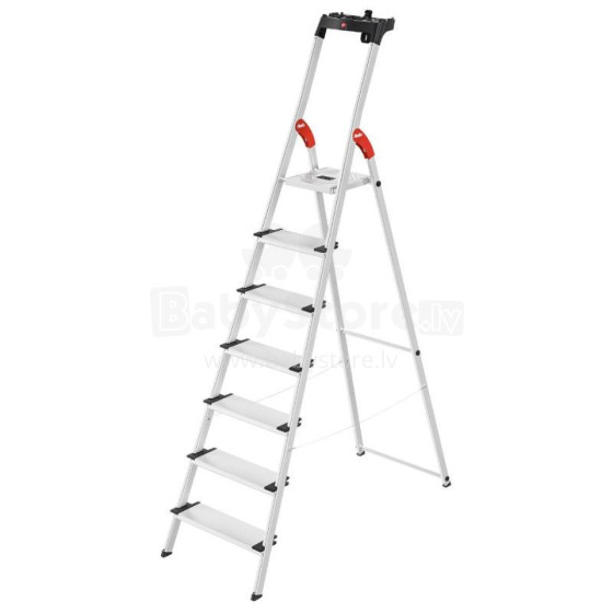 Household ladder L80 ComfortLine / aluminium / 7 steps