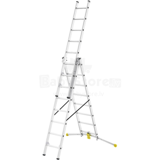 Kāpnes kombinējamās HobbyLOT / alumīnija / 2x8+1x9 pakāpieni