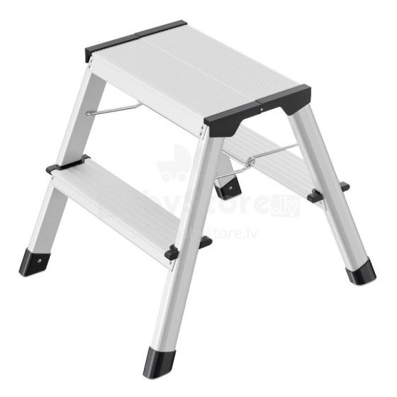 Folding step bench D60 StandardLine / aluminium / 2x2 steps