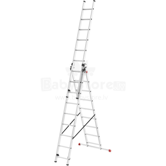 ProfiStep Combi ladder / aluminium / 3x12 steps