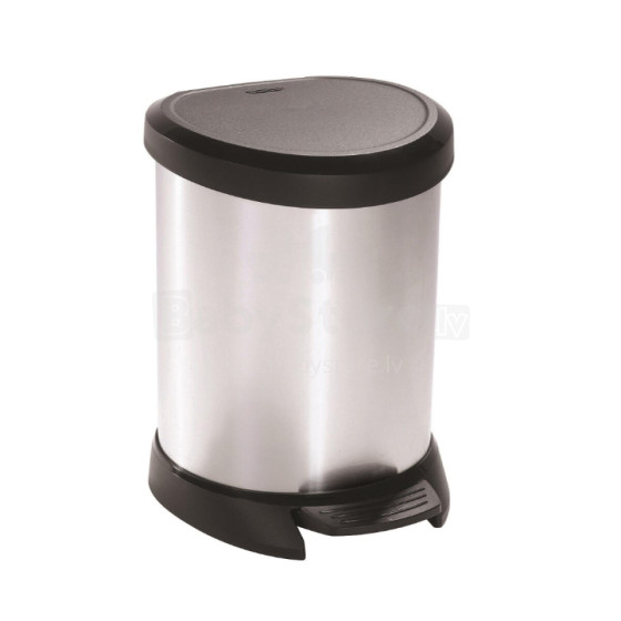 Pedal bucket Deco Bin 5L (silver)