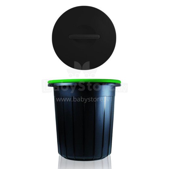 Waste bin Ecosolution 25L 37,5x37,5x39cm dark grey/green