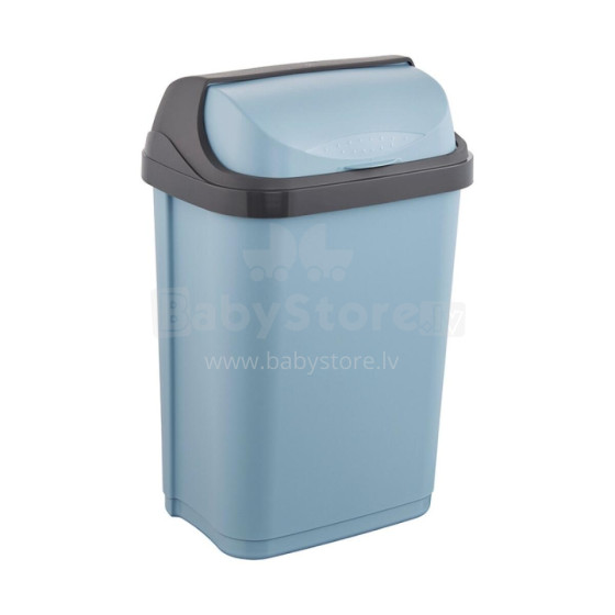 Waste bucket with rotating lid 10L Rasmus 25,5x19x39cm blue