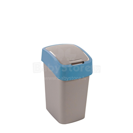 Waste bucket Flip Bin 25L silver/blue 