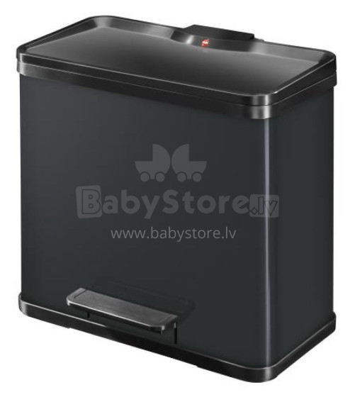 Waste sorting bin with pedal Öko trio Plus L / 3x9L / black