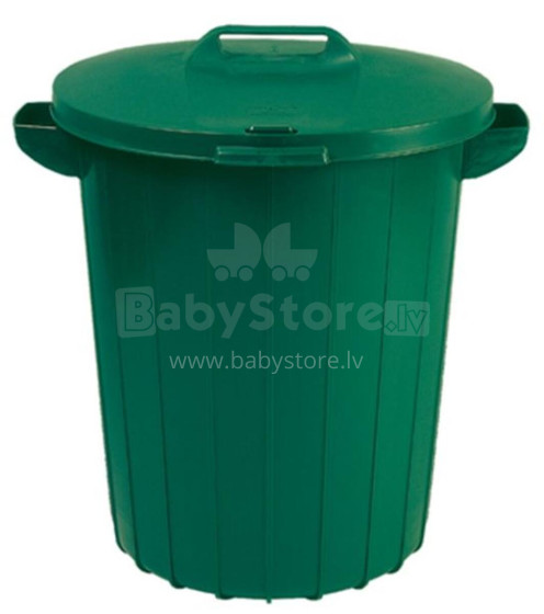 Waste bin 90L green