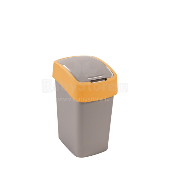 Waste bucket Flip Bin 25L silver/yellow