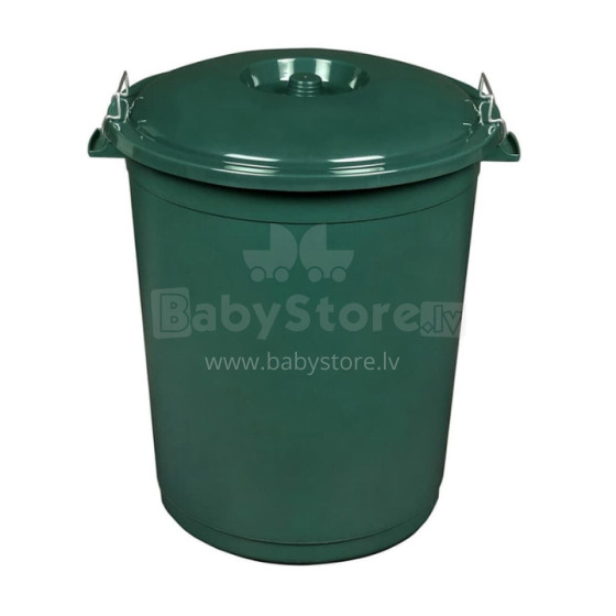 Waste bin Hugo 70L Mega Ø55x60,5cm dark green