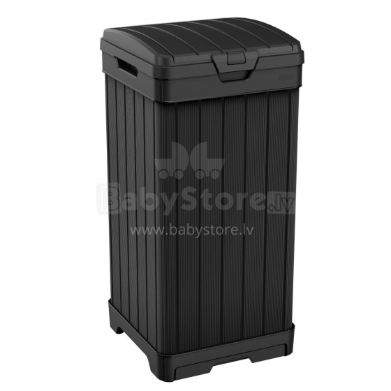 Atkritumu tvertne Baltimore Refuse Bin 125L melna