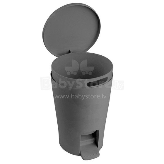 Bathroom pedal bucket 5L Diabolo grey