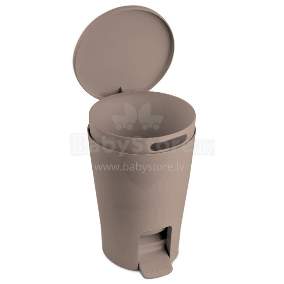 Bathroom pedal bucket 5L Diabolo brown