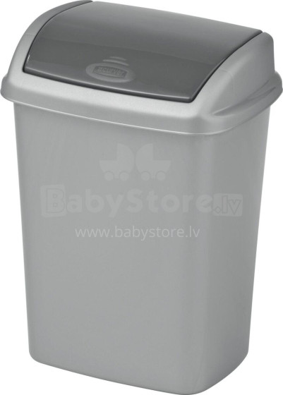 Waste bucket Dominik 10L 20x25x36cm silver