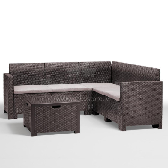 Garden furniture set Set Nebraska Corner brown