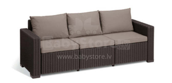 Sofa Keter California, ruda/pilka