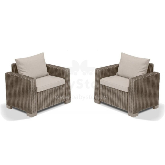 Garden chairs 2pcs. California beige