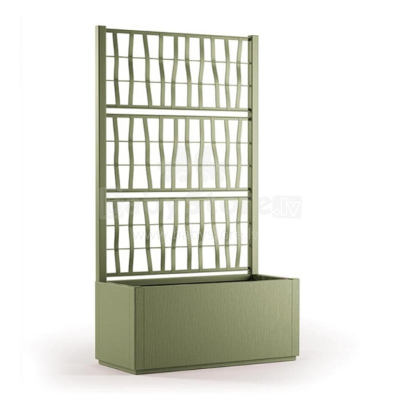 Flower box with grid Ethica 80x36x140cm green