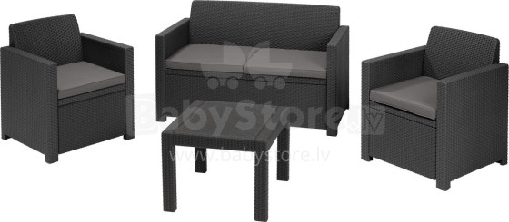 Garden furniture set Alabama Set grey