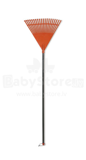 Leaf Rake with handle orange 45cm (20 tines)